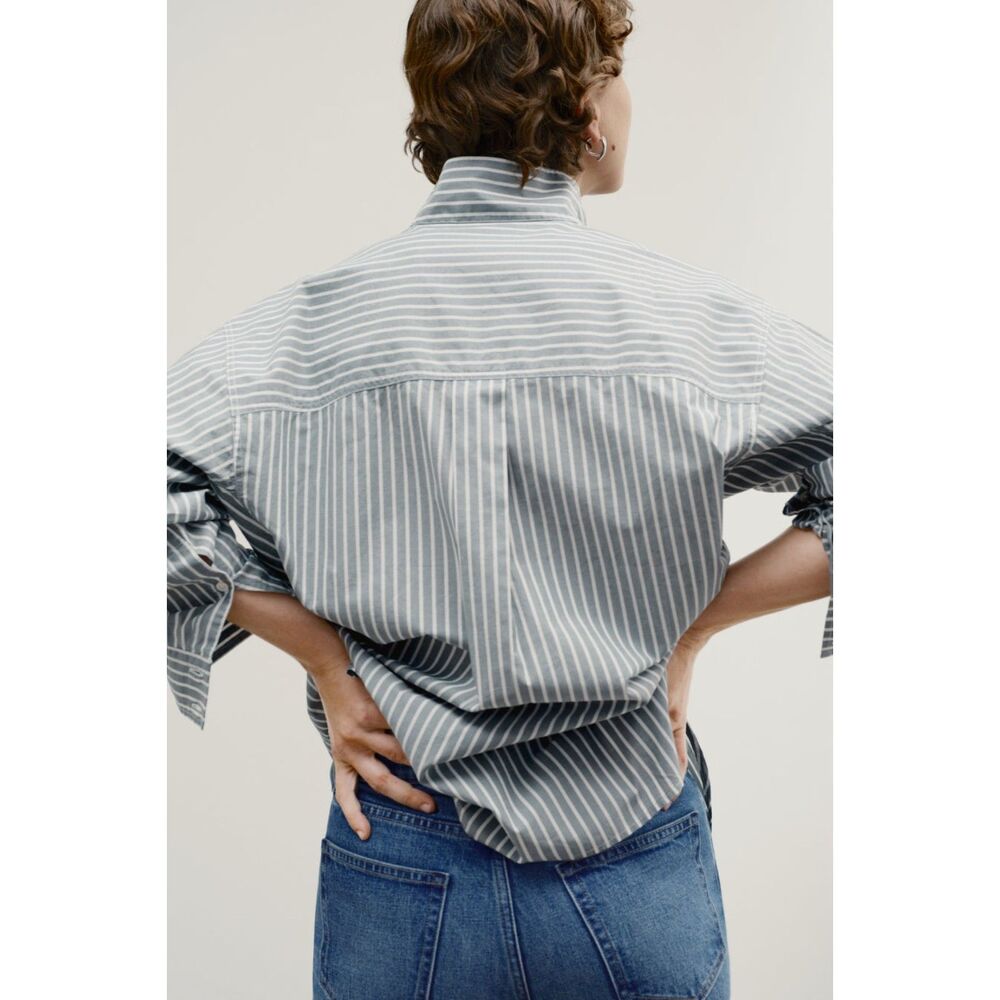 AYR The Tate Button Down Shirt Women’s Size Medium Nocturne - Picture 6 of 7
